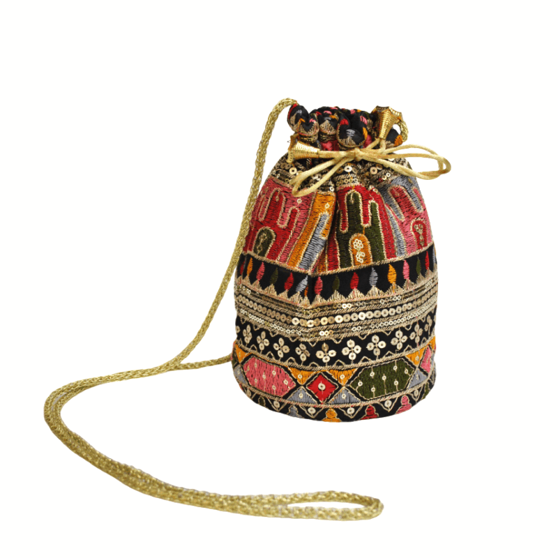 Bombonera étnica bordados