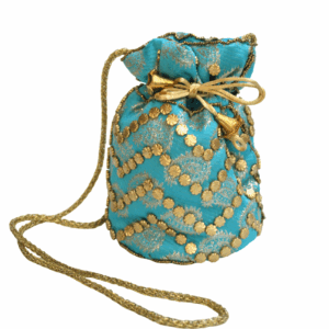 Bombonera azul tachuelas