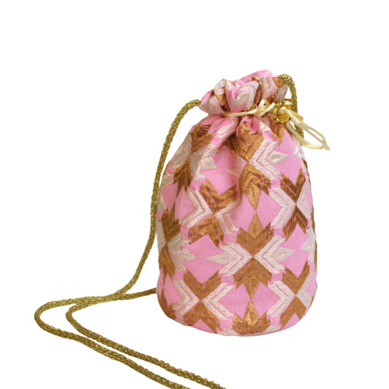 Bolso bombonera rosa chicle