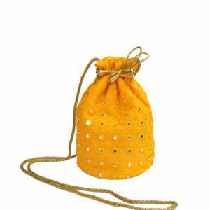 Bolso bombonera mostaza