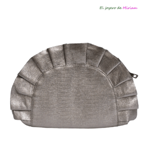 Cartera plateada envejecida