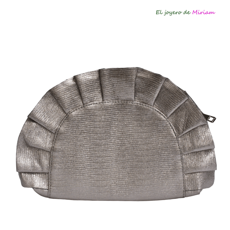 Cartera plateada envejecida