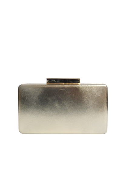 Clutch dorado espejo cajita