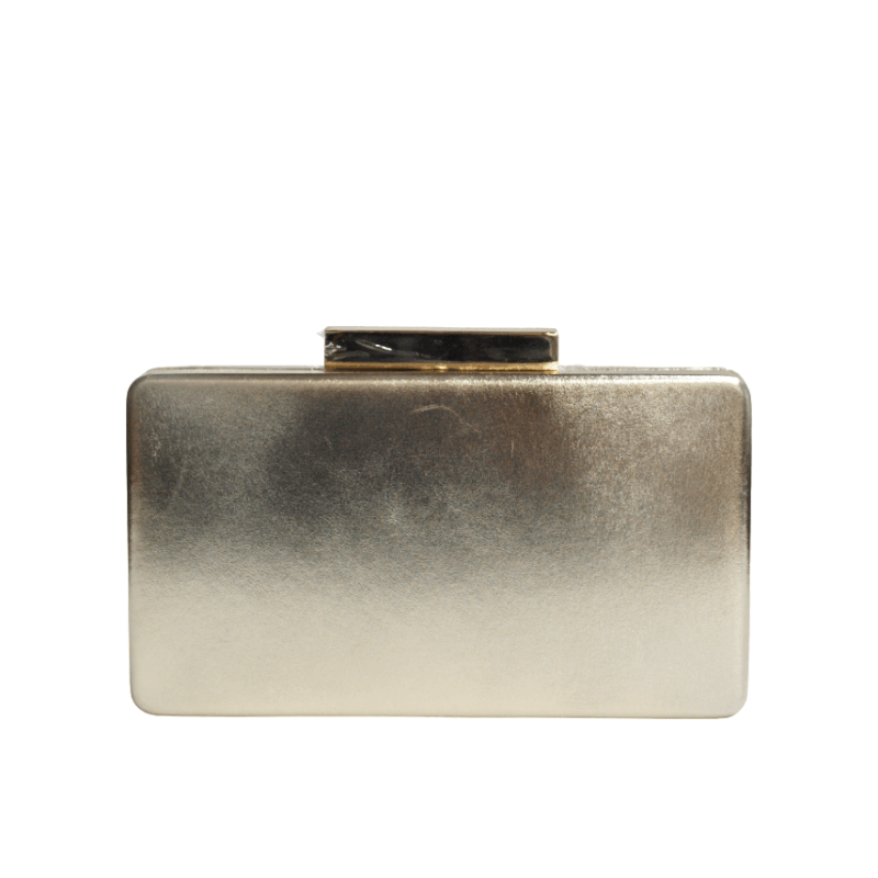 Clutch dorado espejo cajita