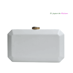 Clutch blanco octagonal