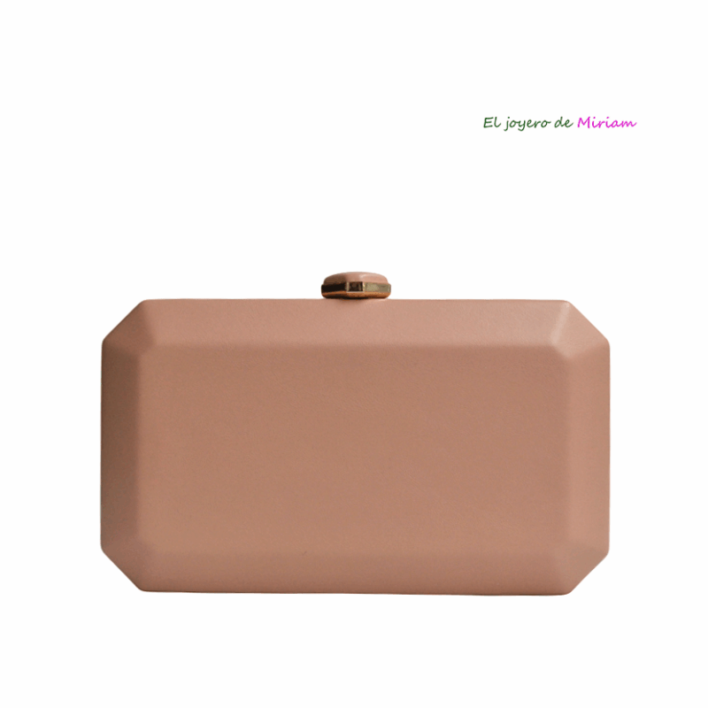 Clutch polipiel rosa empolvado