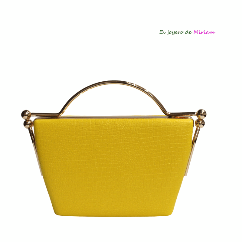 Clutch polipiel amarillo asa