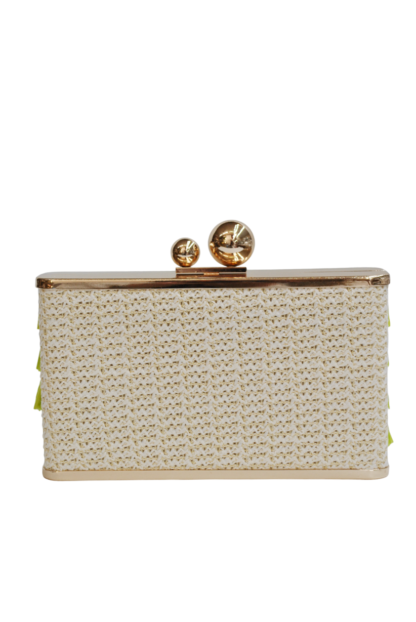 Clutch verde lima flecos - Imagen 3