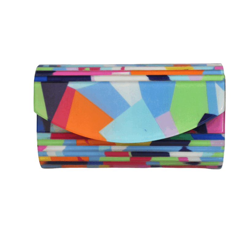 Clutch multi  nácar persiana