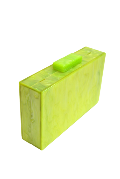 Clutch nácar verde lima - Imagen 2