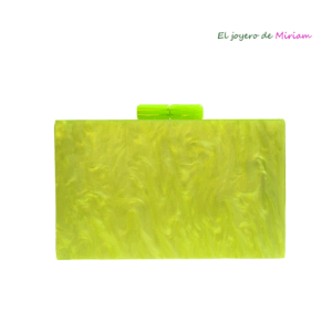 Clutch nácar verde lima