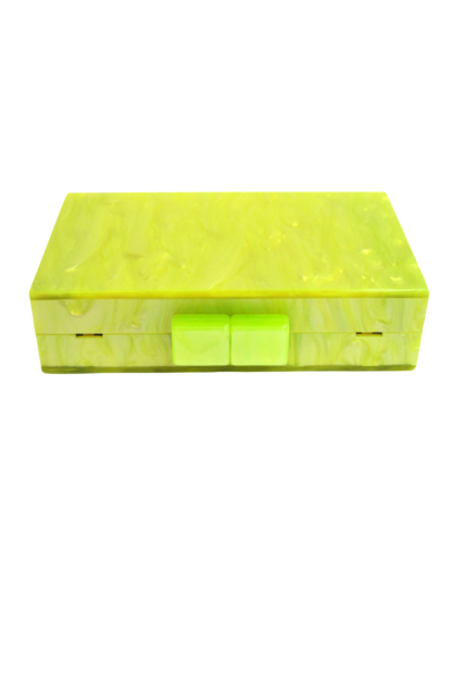 Clutch nácar verde lima - Imagen 3