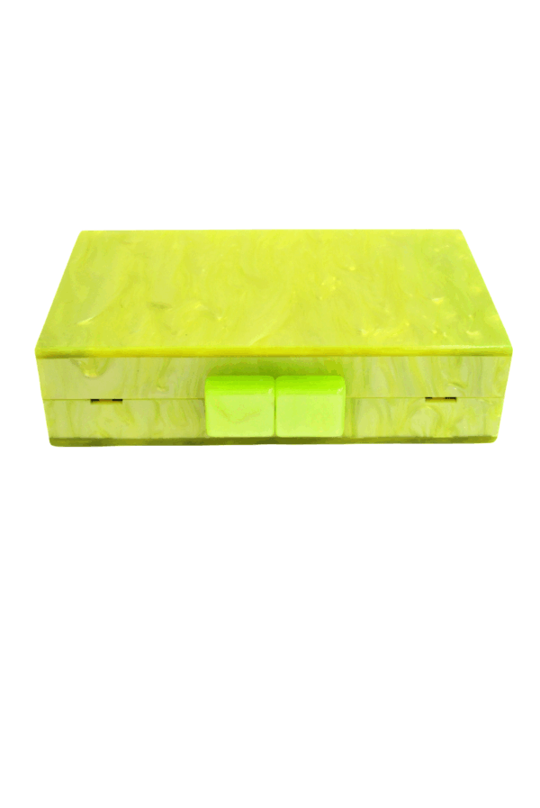 Clutch nácar verde lima - Imagen 3