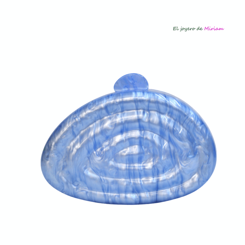 Clutch de fiesta nácar azul