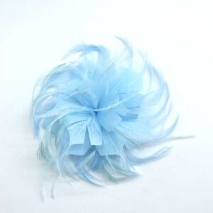 Flor tocado azul cielo