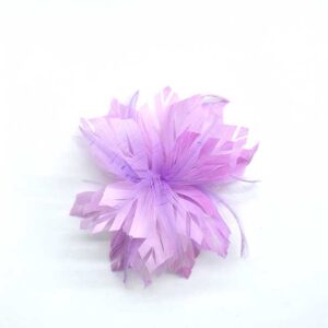 Flor tocado plumas lavanda