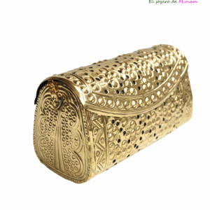Clutch cofre latón dorado