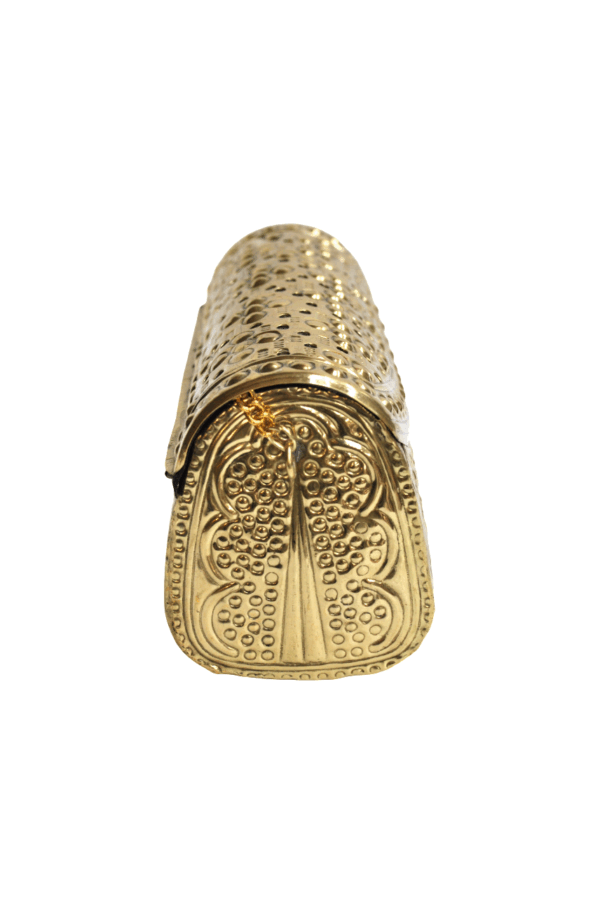 Clutch cofre latón dorado - Imagen 3