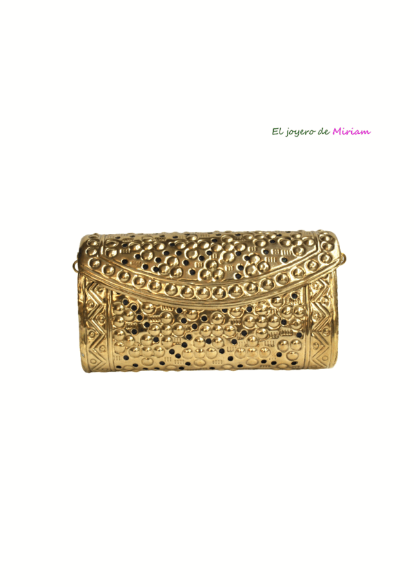 Clutch cofre latón dorado - Imagen 2