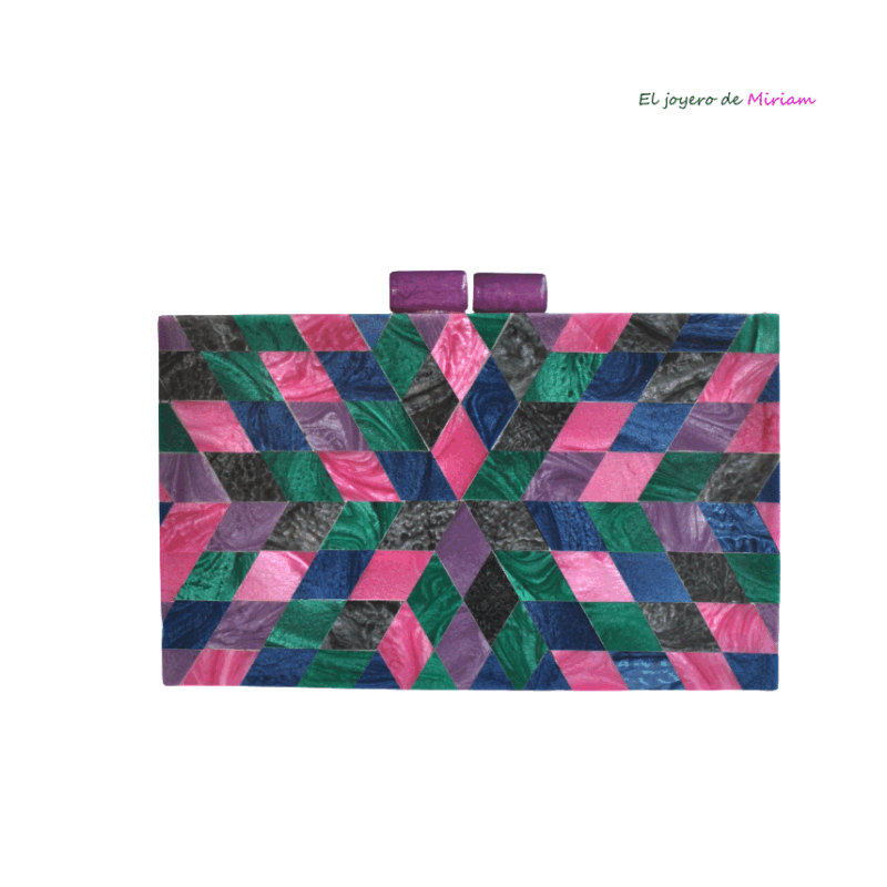 Clutch mosaicos de resina