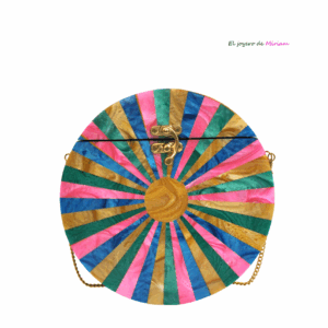 Clutch redondo resina multi