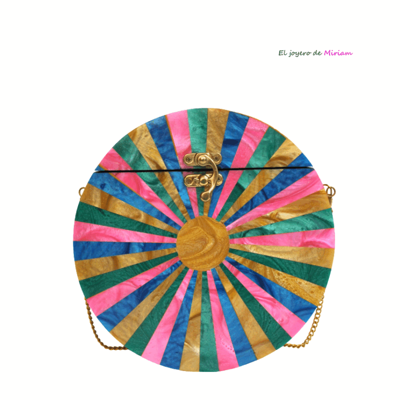 Clutch redondo resina multi