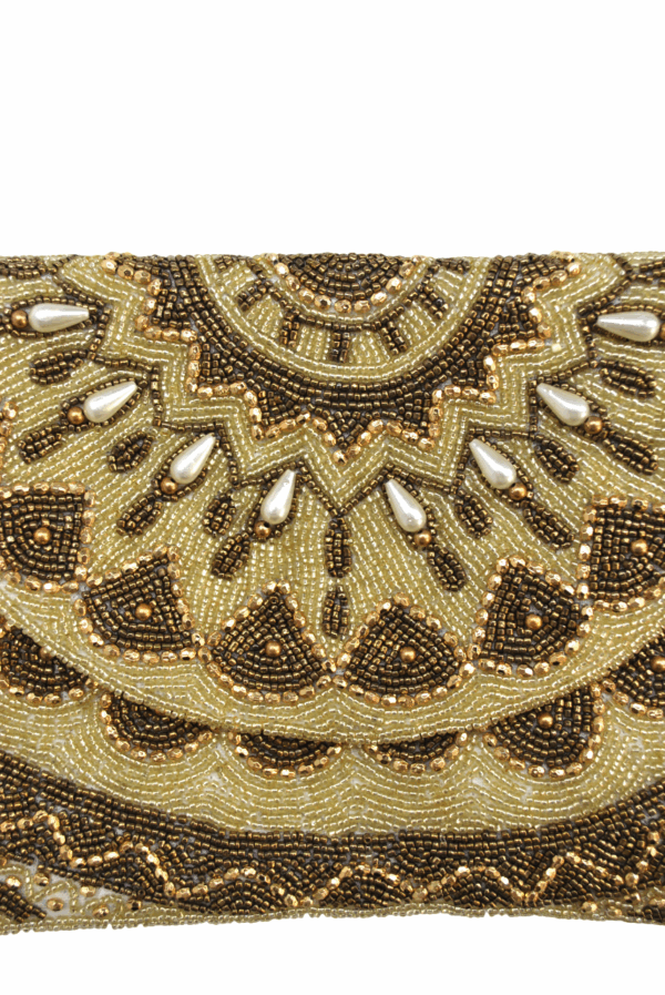 Clutch o cartera dorada - Imagen 2