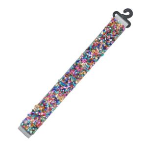 Cinturón plateado piedras multi