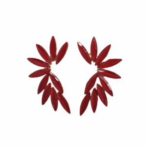 Pendientes rojos cristales