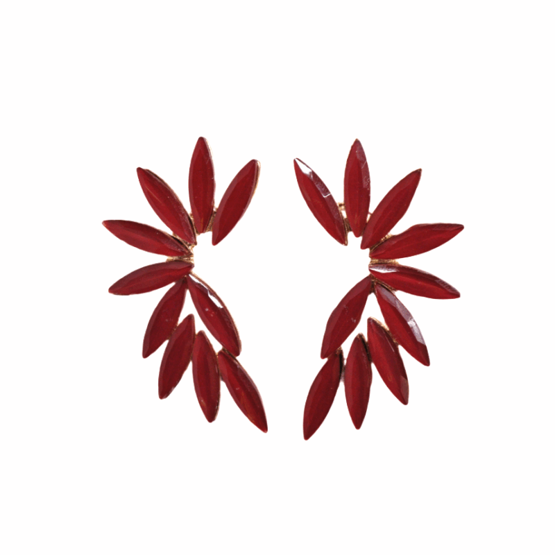 Pendientes rojos cristales