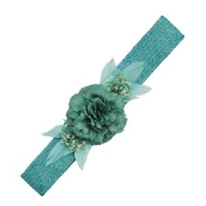 Cinturón de fiesta turquesa