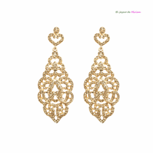 Pendientes dorados largos