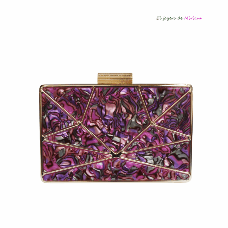 Clutch nácar bugamvilla multi