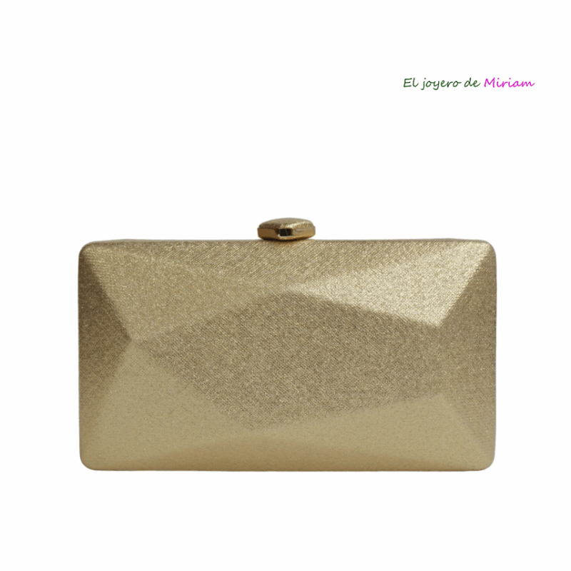 Bolso dorado irregular