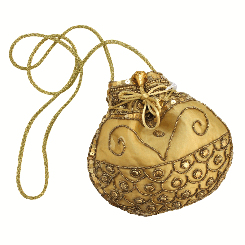 Bolsito bombonera dorada