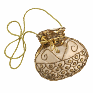 Bombonera beige y oro