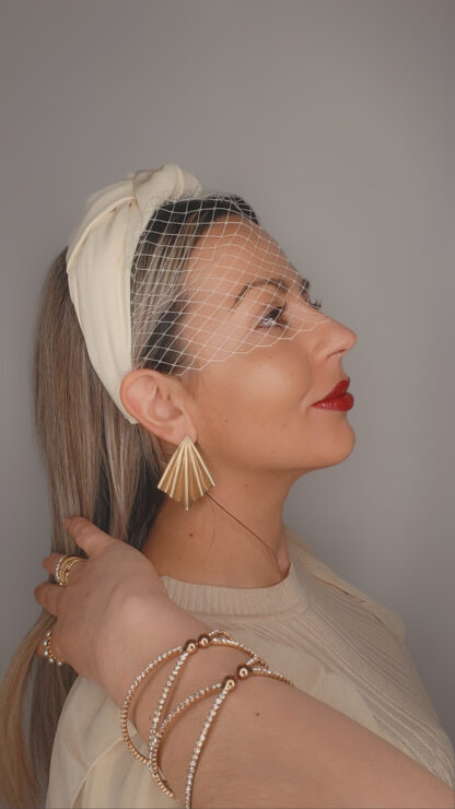 Diadema beige red - Imagen 3