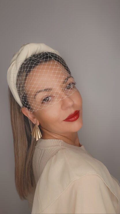 Diadema beige red - Imagen 4