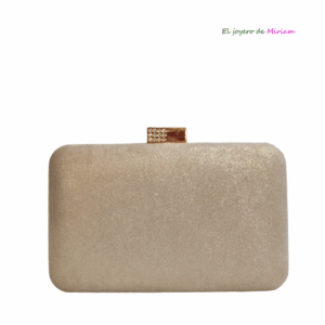 Bolso clutch dorado champagne