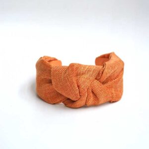 Diadema naranja rafia