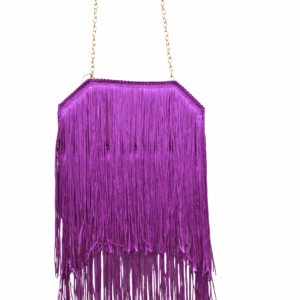 Bolso clutch bugamvilla flecos