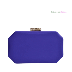 Clutch morado raso