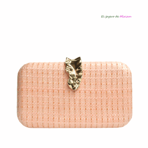 Clutch naranja salmón y oro
