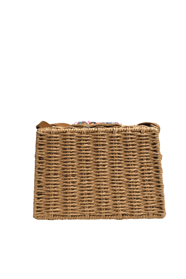 Bolso rafia solapa piedras - Imagen 4