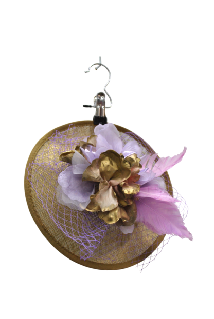 Tocado dorado y violeta - Imagen 3