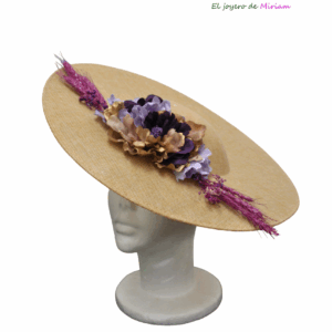 Tocado flores y espigas