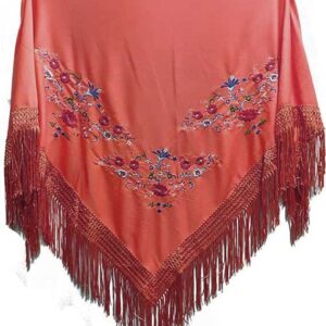 Mantoncillo coral flores multicolor