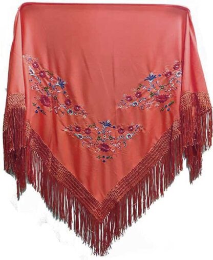 Mantoncillo coral flores multicolor
