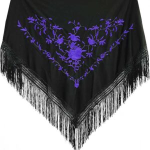 Mantoncillo negro y morado