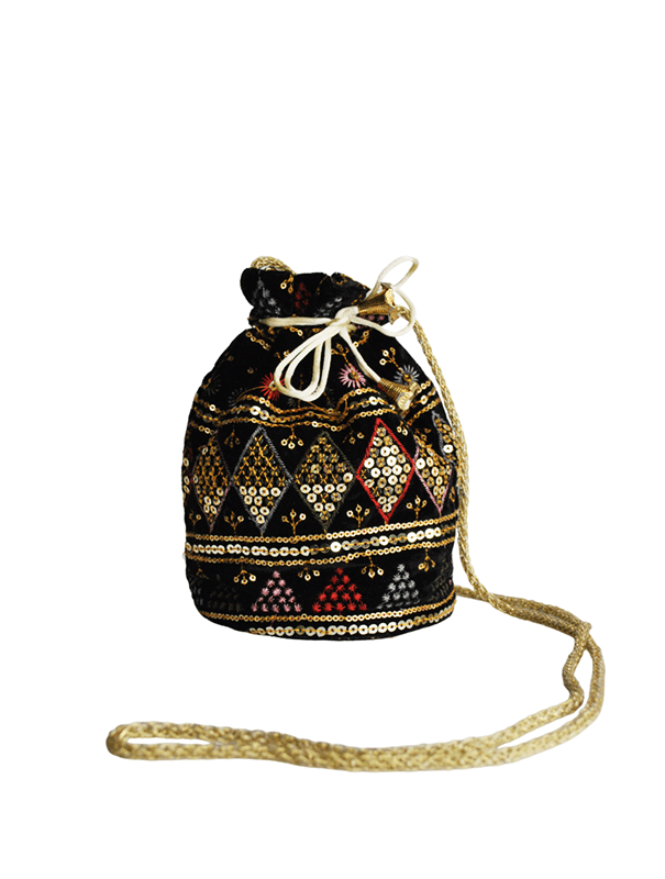 Bombonera negra terciopelo